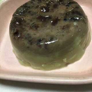 あんこと抹茶ミルク寒天